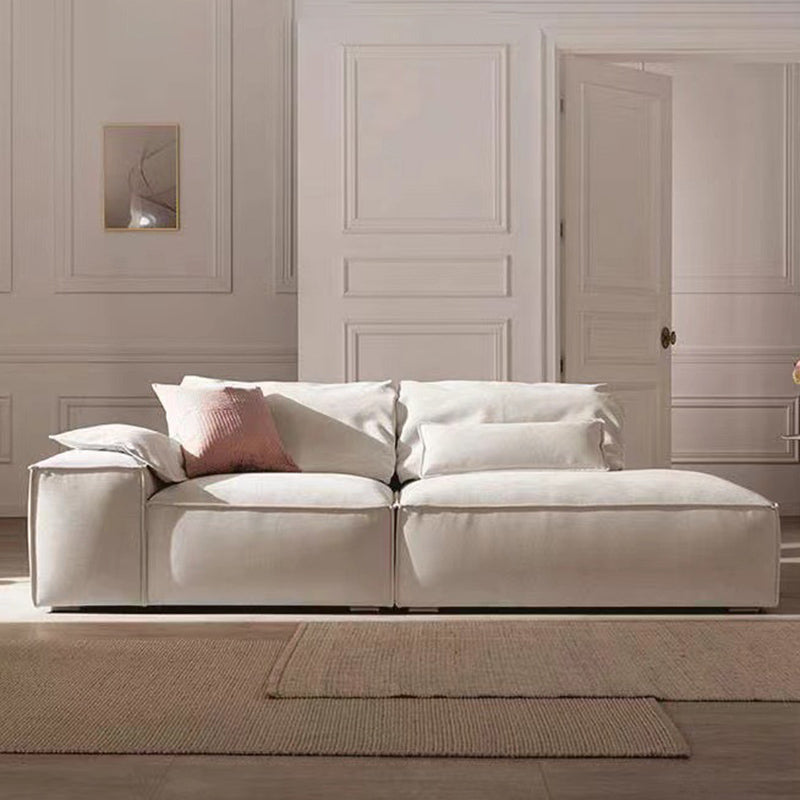 Stationary Living Room Square Arm Standard Contemporary Seating 86"L x 37"W x 32"H Sponge Clearhalo 'furn' 'furn_sofas' 'Furniture' 'furniture_sofas' 'kitchen' 'kitchen_sofas' 'Living Room Furniture' 'Sofa' 'sofas' 4740768