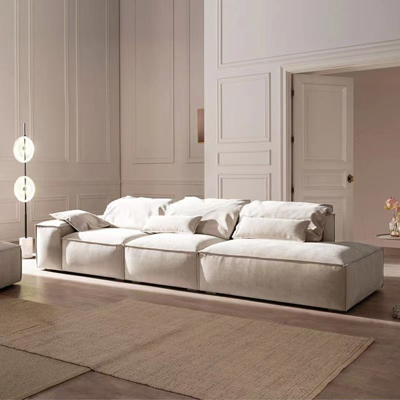 Stationary Living Room Square Arm Standard Contemporary Seating 113"L x 37"W x 32"H Latex Clearhalo 'furn' 'furn_sofas' 'Furniture' 'furniture_sofas' 'kitchen' 'kitchen_sofas' 'Living Room Furniture' 'Sofa' 'sofas' 4740769