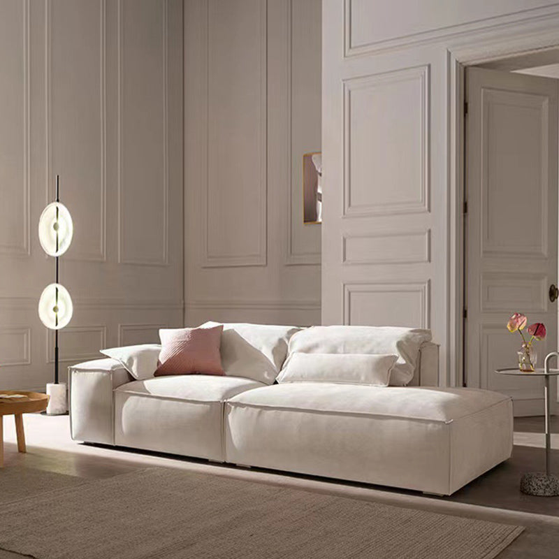 Stationary Living Room Square Arm Standard Contemporary Seating 86"L x 37"W x 32"H Down Clearhalo 'furn' 'furn_sofas' 'Furniture' 'furniture_sofas' 'kitchen' 'kitchen_sofas' 'Living Room Furniture' 'Sofa' 'sofas' 4740771