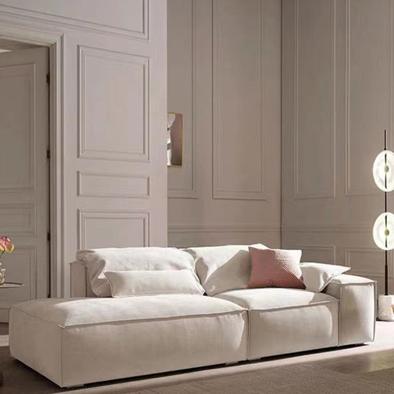 Stationary Living Room Square Arm Standard Contemporary Seating 98"L x 37"W x 32"H Down Clearhalo 'furn' 'furn_sofas' 'Furniture' 'furniture_sofas' 'kitchen' 'kitchen_sofas' 'Living Room Furniture' 'Sofa' 'sofas' 4740772