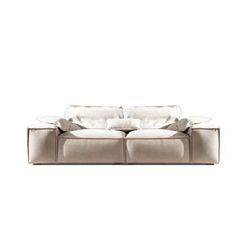 Stationary Living Room Square Arm Standard Contemporary Seating 98"L x 37"W x 32"H Clearhalo 'furn' 'furn_sofas' 'Furniture' 'furniture_sofas' 'kitchen' 'kitchen_sofas' 'Living Room Furniture' 'Sofa' 'sofas' 4740773