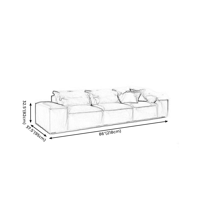 Stationary Living Room Square Arm Standard Contemporary Seating Clearhalo 'furn' 'furn_sofas' 'Furniture' 'furniture_sofas' 'kitchen' 'kitchen_sofas' 'Living Room Furniture' 'Sofa' 'sofas' 4740782