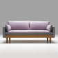 Contemporary Cotton Pillow Top Arm Sofa 29.53"High Loose Back Slipcovered Sofa Gray Purple Clearhalo 'furn' 'furn_sofas' 'Furniture' 'furniture_sofas' 'kitchen' 'kitchen_sofas' 'Living Room Furniture' 'Sofa' 'sofas' 4740899