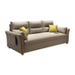 Brown Convertible Settee Furniture Flared Arm Standard Bed Settee 83"L x 32"W x 32"H Clearhalo 'furn' 'furn_sofas' 'Furniture' 'furniture_sofas' 'kitchen' 'kitchen_sofas' 'Living Room Furniture' 'Sofa' 'sofas' 4740930