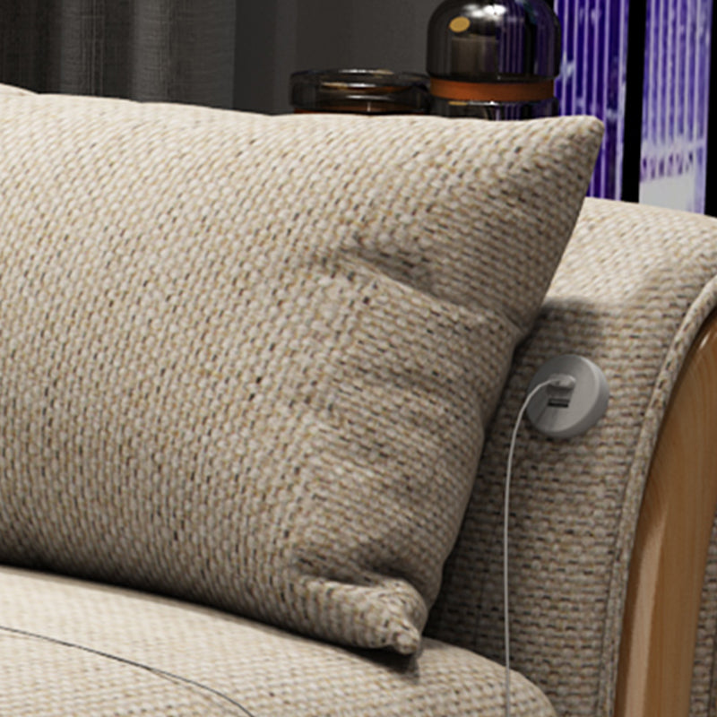 Brown Convertible Settee Furniture Flared Arm Standard Bed Settee Clearhalo 'furn' 'furn_sofas' 'Furniture' 'furniture_sofas' 'kitchen' 'kitchen_sofas' 'Living Room Furniture' 'Sofa' 'sofas' 4740934