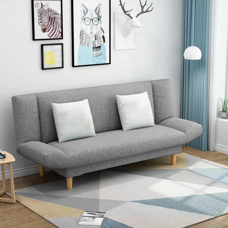 Linen Modern Sofa 22"W Convertible Sofa Armless Tight Back Sofa Clearhalo 'furn' 'furn_sofas' 'Furniture' 'furniture_sofas' 'kitchen' 'kitchen_sofas' 'Living Room Furniture' 'Sofa' 'sofas' 4740944