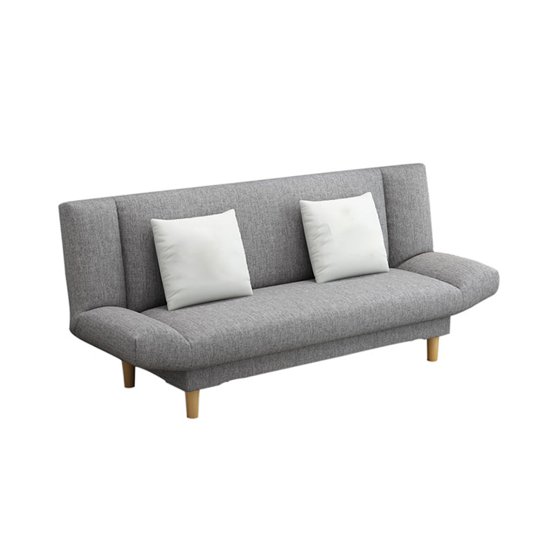 Linen Modern Sofa 22"W Convertible Sofa Armless Tight Back Sofa 71"L x 22"W x 29.5"H Grey Clearhalo 'furn' 'furn_sofas' 'Furniture' 'furniture_sofas' 'kitchen' 'kitchen_sofas' 'Living Room Furniture' 'Sofa' 'sofas' 4740951