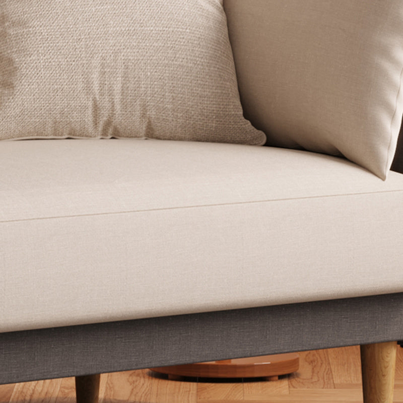 Contemporary Pillow Top Arm slipcovered Sofa 31.5"High Velvet Loose Back Sofa Clearhalo 'furn' 'furn_sofas' 'Furniture' 'furniture_sofas' 'kitchen' 'kitchen_sofas' 'Living Room Furniture' 'Sofa' 'sofas' 4741006