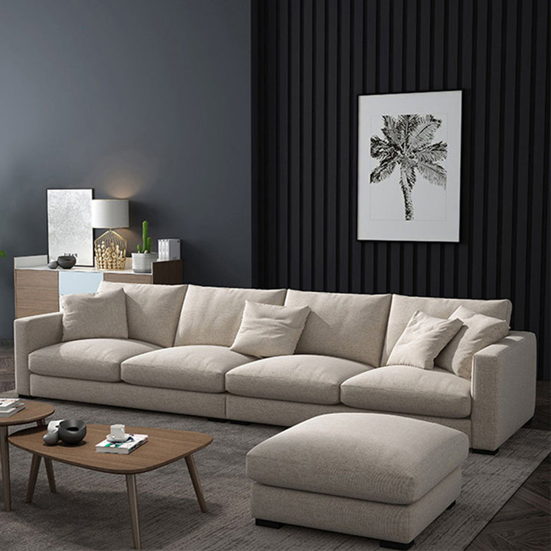 Modern Fabric Standard Sofa Square Arm Cushions Sofa for Living Room Clearhalo 'furn' 'furn_sofas' 'Furniture' 'furniture_sofas' 'kitchen' 'kitchen_sofas' 'Living Room Furniture' 'Sofa' 'sofas' 4741013
