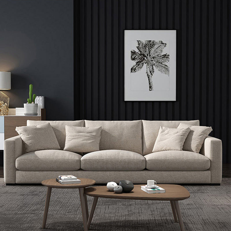 Modern Fabric Standard Sofa Square Arm Cushions Sofa for Living Room Clearhalo 'furn' 'furn_sofas' 'Furniture' 'furniture_sofas' 'kitchen' 'kitchen_sofas' 'Living Room Furniture' 'Sofa' 'sofas' 4741016