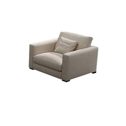 Modern Fabric Standard Sofa Square Arm Cushions Sofa for Living Room 35"L x 35"W x 27"H Clearhalo 'furn' 'furn_sofas' 'Furniture' 'furniture_sofas' 'kitchen' 'kitchen_sofas' 'Living Room Furniture' 'Sofa' 'sofas' 4741018