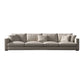 Modern Fabric Standard Sofa Square Arm Cushions Sofa for Living Room 106"L x 35"W x 27"H Clearhalo 'furn' 'furn_sofas' 'Furniture' 'furniture_sofas' 'kitchen' 'kitchen_sofas' 'Living Room Furniture' 'Sofa' 'sofas' 4741019