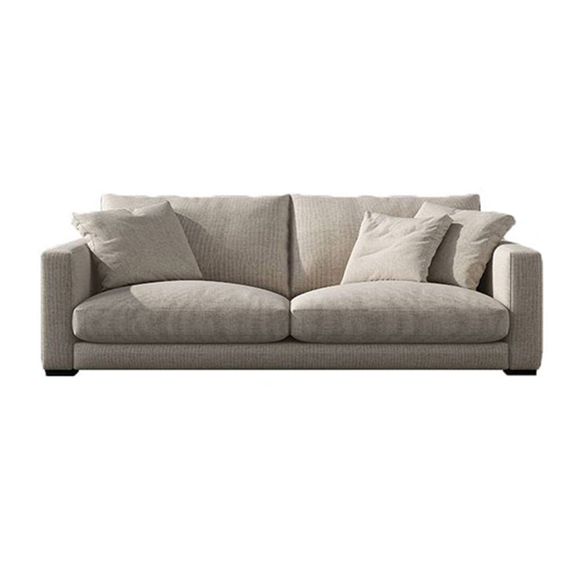 Modern Fabric Standard Sofa Square Arm Cushions Sofa for Living Room 67"L x 35"W x 27"H Clearhalo 'furn' 'furn_sofas' 'Furniture' 'furniture_sofas' 'kitchen' 'kitchen_sofas' 'Living Room Furniture' 'Sofa' 'sofas' 4741020
