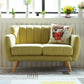 Polish Finish Biscuit Back Sofa Square Arm Sofa for Living Room and Home Green Clearhalo 'furn' 'furn_sofas' 'Furniture' 'furniture_sofas' 'kitchen' 'kitchen_sofas' 'Living Room Furniture' 'Sofa' 'sofas' 4741029