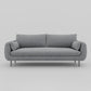 Contemporary Fabric Loose Back Sofa 31.5"High Pillow Top Arm Sofa for Apartment Light Gray Clearhalo 'furn' 'furn_sofas' 'Furniture' 'furniture_sofas' 'kitchen' 'kitchen_sofas' 'Living Room Furniture' 'Sofa' 'sofas' 4741048