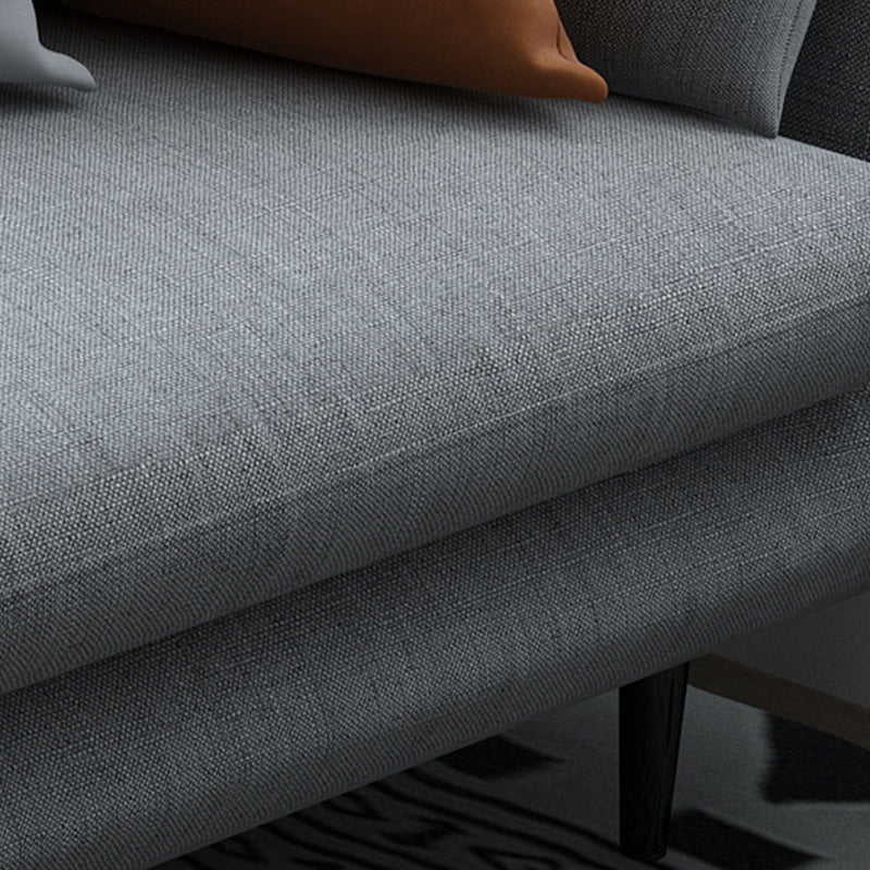 Contemporary Fabric Loose Back Sofa 31.5"High Pillow Top Arm Sofa for Apartment Clearhalo 'furn' 'furn_sofas' 'Furniture' 'furniture_sofas' 'kitchen' 'kitchen_sofas' 'Living Room Furniture' 'Sofa' 'sofas' 4741053