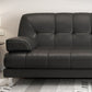 Biscuit Back Faux Leather Pillow Top Arm Sofa with Foldable and Stain Resistant Clearhalo 'furn' 'furn_sofas' 'Furniture' 'furniture_sofas' 'kitchen' 'kitchen_sofas' 'Living Room Furniture' 'Sofa' 'sofas' 4741068