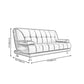 Biscuit Back Faux Leather Pillow Top Arm Sofa with Foldable and Stain Resistant Clearhalo 'furn' 'furn_sofas' 'Furniture' 'furniture_sofas' 'kitchen' 'kitchen_sofas' 'Living Room Furniture' 'Sofa' 'sofas' 4741073