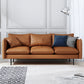 Modern Style Square Armrest Latex Cushions Fill The Grey/brown Sofa 71"L x 32"W x 34"H Brown Clearhalo 'furn' 'furn_sofas' 'Furniture' 'furniture_sofas' 'kitchen' 'kitchen_sofas' 'Living Room Furniture' 'Sofa' 'sofas' 4741077