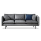 Modern Style Square Armrest Latex Cushions Fill The Grey/brown Sofa 83.5"L x 32"W x 34"H Grey Clearhalo 'furn' 'furn_sofas' 'Furniture' 'furniture_sofas' 'kitchen' 'kitchen_sofas' 'Living Room Furniture' 'Sofa' 'sofas' 4741078