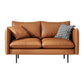 Modern Style Square Armrest Latex Cushions Fill The Grey/brown Sofa 59"L x 32"W x 34"H Brown Clearhalo 'furn' 'furn_sofas' 'Furniture' 'furniture_sofas' 'kitchen' 'kitchen_sofas' 'Living Room Furniture' 'Sofa' 'sofas' 4741081