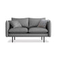 Modern Style Square Armrest Latex Cushions Fill The Grey/brown Sofa 59"L x 32"W x 34"H Grey Clearhalo 'furn' 'furn_sofas' 'Furniture' 'furniture_sofas' 'kitchen' 'kitchen_sofas' 'Living Room Furniture' 'Sofa' 'sofas' 4741085