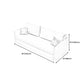 White and Pink Convertible Settee Loveseat Square Arm Standard Bed Settee Clearhalo 'furn' 'furn_sofas' 'Furniture' 'furniture_sofas' 'kitchen' 'kitchen_sofas' 'Living Room Furniture' 'Sofa' 'sofas' 4741110