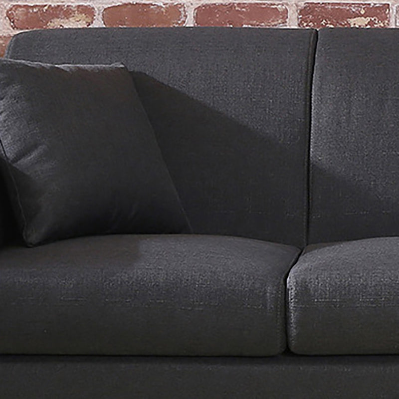 Polish Finish Sofa Square Arm Sofa for Bonus Room and Living Room Clearhalo 'furn' 'furn_sofas' 'Furniture' 'furniture_sofas' 'kitchen' 'kitchen_sofas' 'Living Room Furniture' 'Sofa' 'sofas' 4741143