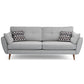 Modern 4 Wood Legs Sofa Tufted Fabric Standard Flared Arm Sofa Light Gray Clearhalo 'furn' 'furn_sofas' 'Furniture' 'furniture_sofas' 'kitchen' 'kitchen_sofas' 'Living Room Furniture' 'Sofa' 'sofas' 4741214