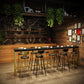 Solid Wood Bar Counter Traditional Luxury Rectangle Bar Counter with Trestle Base Clearhalo 'Bar Furniture' 'Bar Tables' 'bar_tables' 'Furniture' 'furniture_bar_tables' 'Kitchen & Dining Furniture' 4743908