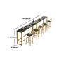 Contemporary Stone Top Bar Counter Rectangle Bar Counter with Trestle Base Clearhalo 'Bar Furniture' 'Bar Tables' 'bar_tables' 'furn' 'furn_bar_tables' 'Furniture' 'furniture_bar_tables' 'Kitchen & Dining Furniture' 4743986