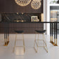 Solid Wood Bar Counter Traditional Luxury Rectangle Bar Counter with Sled Base 70.9"L x 15.7"W x 41.3"H Without Chairs Clearhalo 'Bar Furniture' 'Bar Tables' 'bar_tables' 'furn' 'furn_bar_tables' 'Furniture' 'furniture_bar_tables' 'Kitchen & Dining Furniture' 4743997