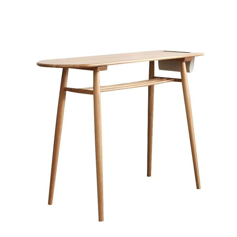 Solid Wood Top Bar Counter Contemporary Bar Counter with 4 Legs Clearhalo 'Bar Furniture' 'Bar Tables' 'bar_tables' 'Furniture' 'furniture_bar_tables' 'Kitchen & Dining Furniture' 4744013
