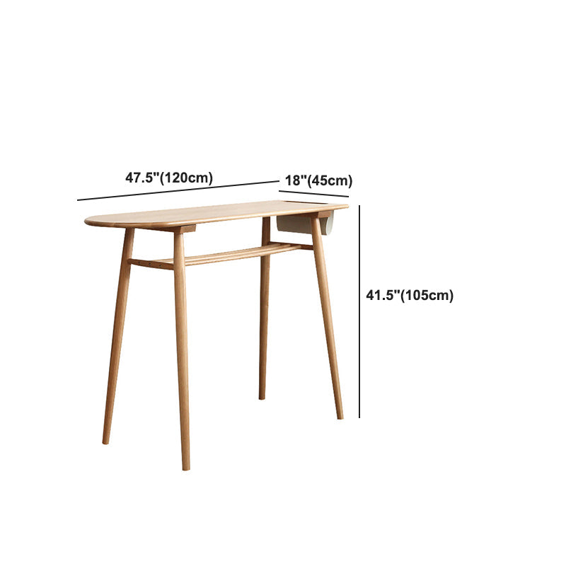 Solid Wood Top Bar Counter Contemporary Bar Counter with 4 Legs Clearhalo 'Bar Furniture' 'Bar Tables' 'bar_tables' 'Furniture' 'furniture_bar_tables' 'Kitchen & Dining Furniture' 4744017