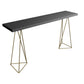 Pine Wood Top Bar Counter Traditional Luxury Rectangle Bar Counter with Sled Base Black Without Chairs Clearhalo 'Bar Furniture' 'Bar Tables' 'bar_tables' 'furn' 'furn_bar_tables' 'Furniture' 'furniture_bar_tables' 'Kitchen & Dining Furniture' 4744026