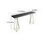 Pine Wood Top Bar Counter Traditional Luxury Rectangle Bar Counter with Sled Base Clearhalo 'Bar Furniture' 'Bar Tables' 'bar_tables' 'furn' 'furn_bar_tables' 'Furniture' 'furniture_bar_tables' 'Kitchen & Dining Furniture' 4744027