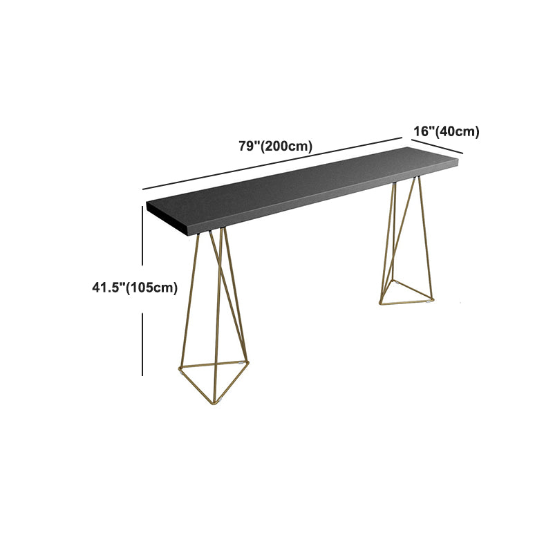 Pine Wood Top Bar Counter Traditional Luxury Rectangle Bar Counter with Sled Base Clearhalo 'Bar Furniture' 'Bar Tables' 'bar_tables' 'furn' 'furn_bar_tables' 'Furniture' 'furniture_bar_tables' 'Kitchen & Dining Furniture' 4744030