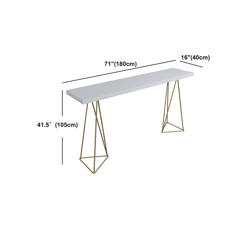 Pine Wood Top Bar Counter Traditional Luxury Rectangle Bar Counter with Sled Base Clearhalo 'Bar Furniture' 'Bar Tables' 'bar_tables' 'furn' 'furn_bar_tables' 'Furniture' 'furniture_bar_tables' 'Kitchen & Dining Furniture' 4744034
