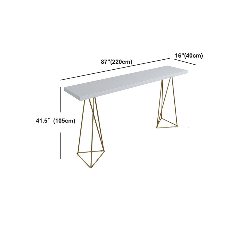 Pine Wood Top Bar Counter Traditional Luxury Rectangle Bar Counter with Sled Base Clearhalo 'Bar Furniture' 'Bar Tables' 'bar_tables' 'furn' 'furn_bar_tables' 'Furniture' 'furniture_bar_tables' 'Kitchen & Dining Furniture' 4744036