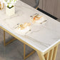 Contemporary Stone Top Bar Counter Rectangle Bar Counter with Sled Base Clearhalo 'Bar Furniture' 'Bar Tables' 'bar_tables' 'furn' 'furn_bar_tables' 'Furniture' 'furniture_bar_tables' 'Kitchen & Dining Furniture' 4744042