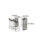 Stone Top Bar Counter Contemporary Rectangle Bar Counter with Sled Base Clearhalo 'Bar Furniture' 'Bar Tables' 'bar_tables' 'furn' 'furn_bar_tables' 'Furniture' 'furniture_bar_tables' 'Kitchen & Dining Furniture' 4744069