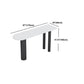Stone Top Bar Dining Table Contemporary White Bar Dining Table with 3 Legs Clearhalo 'Bar Furniture' 'Bar Tables' 'bar_tables' 'furn' 'furn_bar_tables' 'Furniture' 'furniture_bar_tables' 'Kitchen & Dining Furniture' 4744106