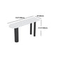 Stone Top Bar Dining Table Contemporary White Bar Dining Table with 3 Legs Clearhalo 'Bar Furniture' 'Bar Tables' 'bar_tables' 'furn' 'furn_bar_tables' 'Furniture' 'furniture_bar_tables' 'Kitchen & Dining Furniture' 4744108