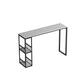 Stone Top Bar Dining Table Industrial Rectangle Bar Dining Table with Sled Base Clearhalo 'Bar Furniture' 'Bar Tables' 'bar_tables' 'furn' 'furn_bar_tables' 'Furniture' 'furniture_bar_tables' 'Kitchen & Dining Furniture' 4744128