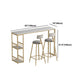 Stone Top Bar Dining Table Industrial Rectangle Bar Dining Table with Sled Base Clearhalo 'Bar Furniture' 'Bar Tables' 'bar_tables' 'furn' 'furn_bar_tables' 'Furniture' 'furniture_bar_tables' 'Kitchen & Dining Furniture' 4744137