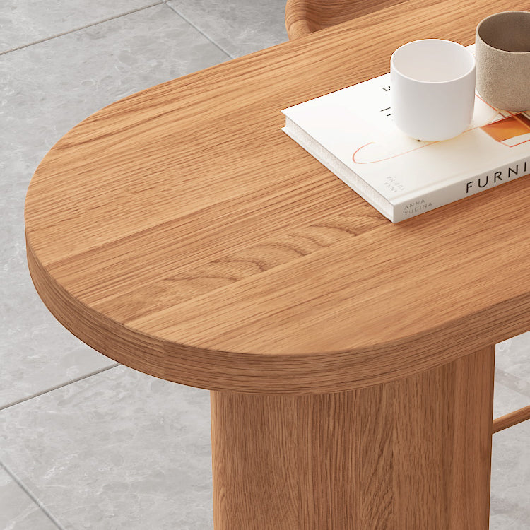 Pine Wood Bar Dining Table Contemporary Bar Table with Sled Base Clearhalo 'Bar Furniture' 'Bar Tables' 'bar_tables' 'furn' 'furn_bar_tables' 'Furniture' 'furniture_bar_tables' 'Kitchen & Dining Furniture' 4744216