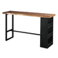 Pine Wood Bar Dining Table Industrial Bar Dining Table with Sled Base Without Chairs Clearhalo 'Bar Furniture' 'Bar Tables' 'bar_tables' 'furn' 'furn_bar_tables' 'Furniture' 'furniture_bar_tables' 'Kitchen & Dining Furniture' 4744289