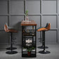 Pine Wood Bar Dining Table Industrial Bar Dining Table with Sled Base Clearhalo 'Bar Furniture' 'Bar Tables' 'bar_tables' 'furn' 'furn_bar_tables' 'Furniture' 'furniture_bar_tables' 'Kitchen & Dining Furniture' 4744296
