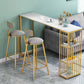 Stone Bar Dining Table Traditional Luxury Rectangle Bar Table with Sled Base Clearhalo 'Bar Furniture' 'Bar Tables' 'bar_tables' 'Furniture' 'furniture_bar_tables' 'Kitchen & Dining Furniture' 4744331