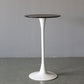 Round Bar Dining Table Contemporary Bar Dining Table with Pedestal Base White Gray Without Chairs Clearhalo 'Bar Furniture' 'Bar Tables' 'bar_tables' 'furn' 'furn_bar_tables' 'Furniture' 'furniture_bar_tables' 'Kitchen & Dining Furniture' 4744359